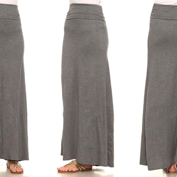 Issac Liev clothing Maxi Skirt -Grey (L) - Picture 1 of 4